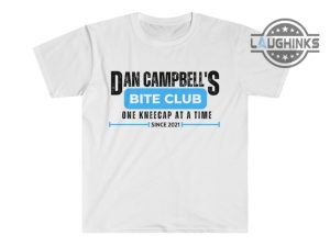 dan campbell t shirt sweatshirt hoodie campbells kneecap shirts detroit lions tee motor city game day bite club one kneecap at a time laughinks 7