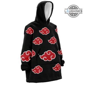 anime hoodie blanket naruto pullover blanket hoodies for adults kids soft akatsuki japanese ninja clouds premium quality gift for him her laughinks 2