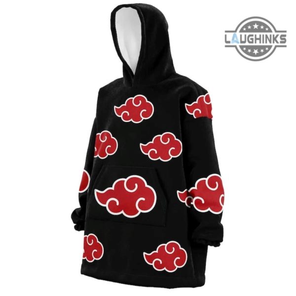 anime hoodie blanket naruto pullover blanket hoodies for adults kids soft akatsuki japanese ninja clouds premium quality gift for him her laughinks 7