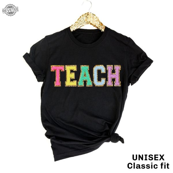 Teacher Sweatshirt Teacher Shirts Custom Teacher Gifts Personalized Teach Sweatshirt Embroidered Teacher Valentines Day Gift Unique revetee 1