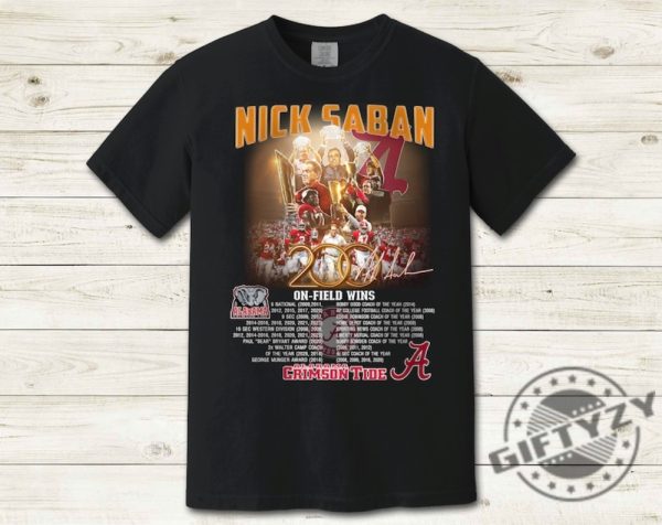 Thank You Coach Nick Saban Shirt Alabama Football Roll Tide Tshirt Alabama Football Hoodie Nick Saban Sweatshirt Trendy Shirt giftyzy 1