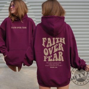 Faith Over Fear Christian Shirt Christian Sweatshirt Jesus Hoodie Bible Verse Tshirt Church Clothes giftyzy 4