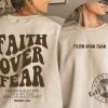 Faith Over Fear Christian Shirt Christian Sweatshirt Jesus Hoodie Bible Verse Tshirt Church Clothes giftyzy 5