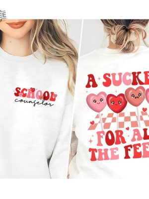 Valentine School Counselor Shirt Heart Feel All The Feels Mental Health Valentine School Psychologist Shirt Counselor Aba Rbt Valentine Unique revetee 6