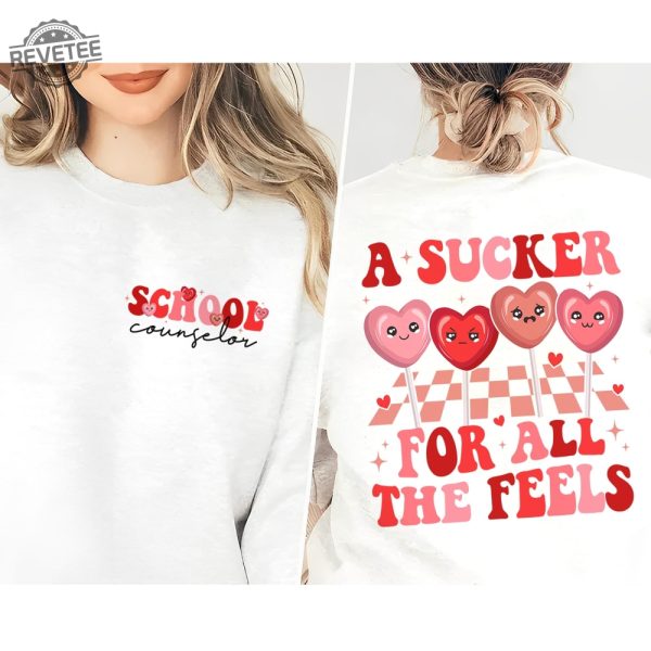 Valentine School Counselor Shirt Heart Feel All The Feels Mental Health Valentine School Psychologist Shirt Counselor Aba Rbt Valentine Unique revetee 6