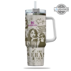 taylor swift lover stanley 40oz cup dupe taylors version album cover engraved tumblers 1989 eras tour 2023 travel cups swifties gift laughinks 2