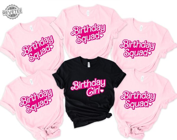 Birthday Girl Birthday Party Group Shirts Birthday Squad Group Photo Shirts Women Birthday Squad Shirts Unique revetee 6