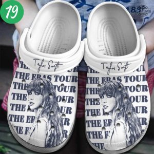 taylor swift crocs personalized the eras tour clogs shoes swiftie custom name slippers mens womens gift for fan 1989 lover red reputation folklore evermore laughinks 11