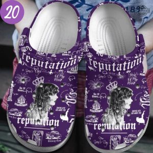 taylor swift crocs personalized the eras tour clogs shoes swiftie custom name slippers mens womens gift for fan 1989 lover red reputation folklore evermore laughinks 13