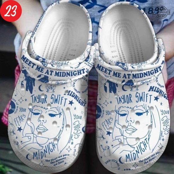 taylor swift crocs personalized the eras tour clogs shoes swiftie custom name slippers mens womens gift for fan 1989 lover red reputation folklore evermore laughinks 16