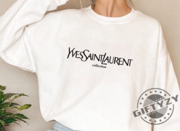 Saint Laurent Shirt Valentines Sweatshirt College School Tshirt Preppy Luxury Sweatshirt Girlfriend Gift Mom Gift giftyzy 1