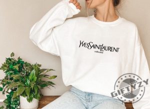 Saint Laurent Shirt Valentines Sweatshirt College School Tshirt Preppy Luxury Sweatshirt Girlfriend Gift Mom Gift giftyzy 2