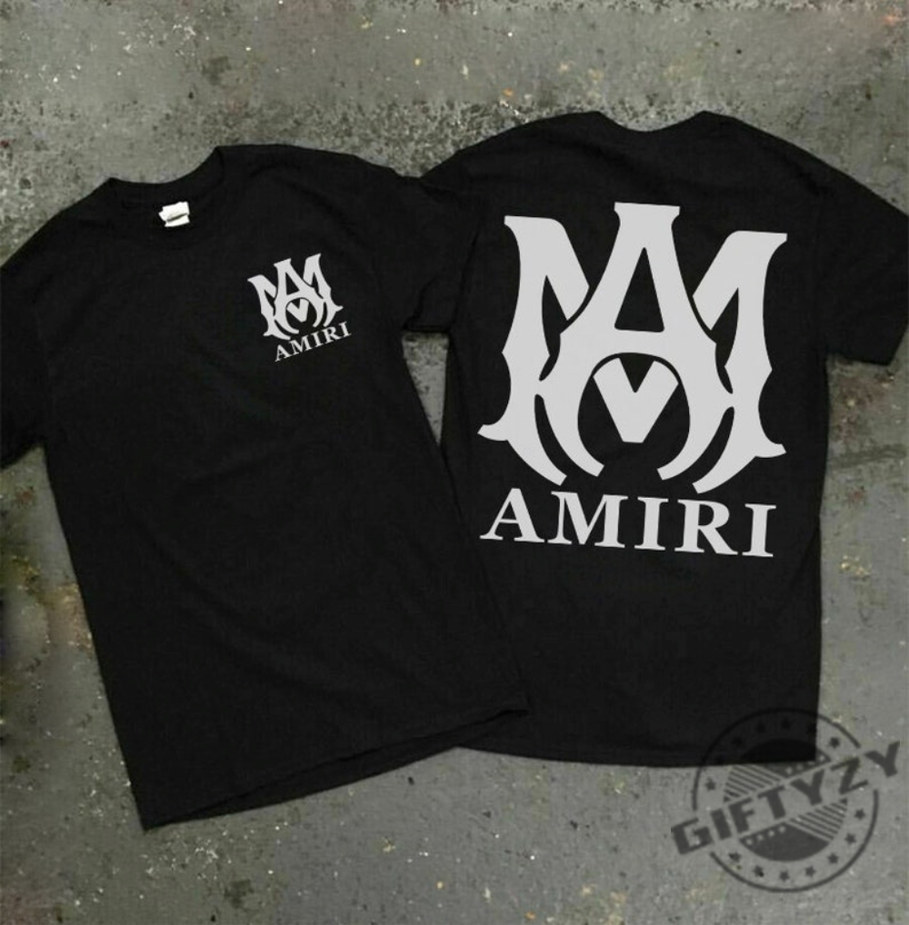 Amiri Double Side Black New Gildan Shirt