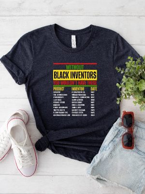 Without Black Inventors T Shirt Black History Month Black Inventors Black Scientist Inventors Shirt Forgotten Black Inventors Unique revetee 4