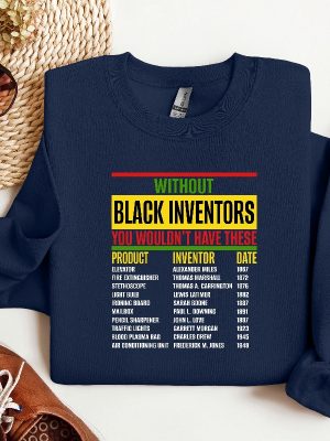 Without Black Inventors T Shirt Black History Month Black Inventors Black Scientist Inventors Shirt Forgotten Black Inventors Unique revetee 5