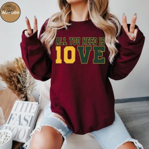 All You Need Is Love Sweatshirt Unisex Shirt Gift For Her All You Need Is Jordan Love Football Crewneck And Hoodie Unique revetee 6