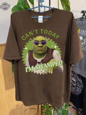 Vintage Cant Today Im Swamped Barbie Shirt Disney Fiona Princess Shirt Shrek And Fiona Shirt Funny Shrek Trending Unique revetee 3