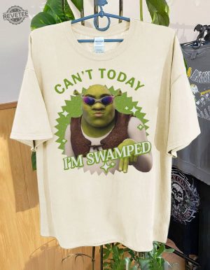 Vintage Cant Today Im Swamped Barbie Shirt Disney Fiona Princess Shirt Shrek And Fiona Shirt Funny Shrek Trending Unique revetee 5