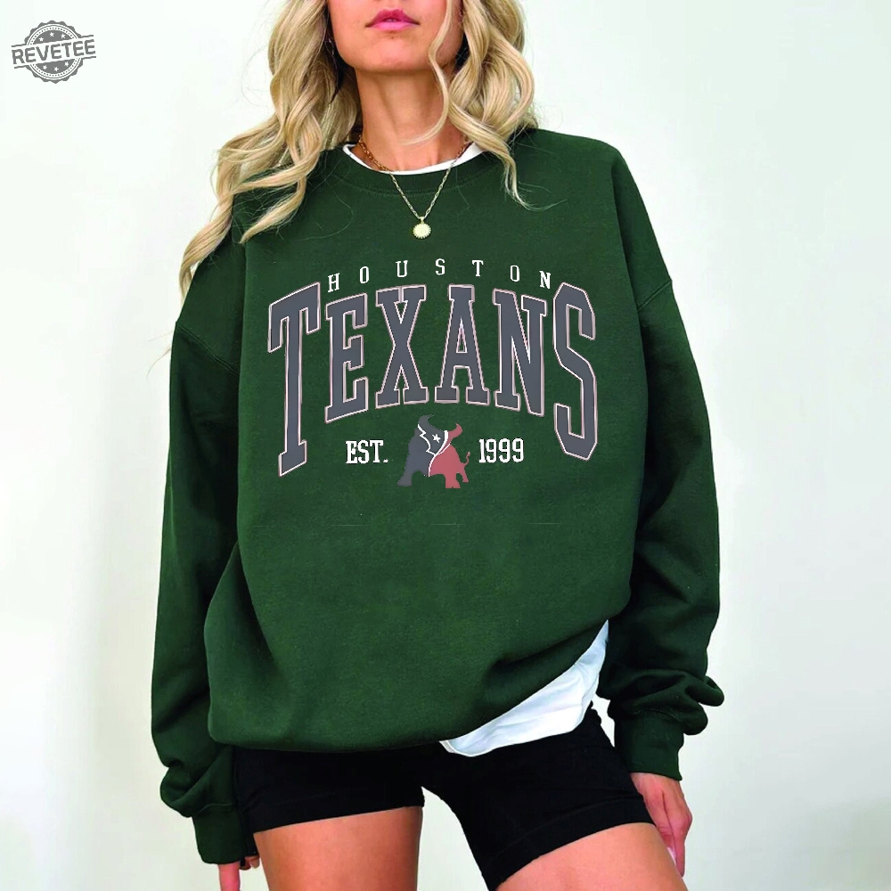 Vintage Houston Texans Football 90S Bootleg Shirt Retro Style Sweatshirt Crewneck Vintage Style Houston Texans Fan Gift Houston Texans Unique