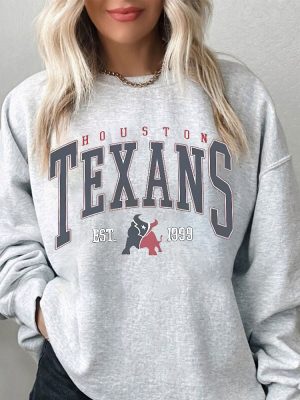 Vintage Houston Texans Football 90S Bootleg Shirt Retro Style Sweatshirt Crewneck Vintage Style Houston Texans Fan Gift Houston Texans Unique revetee 2