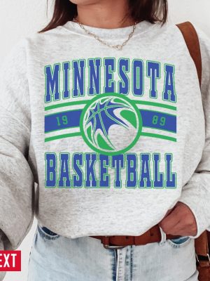 Vintage Minnesota Timberwolves Sweatshirt T Shirt Minnesota Timberwolves Timberwolves Sweater Timberwolves T Shirt Vintage Basketball Fan Unique revetee 2