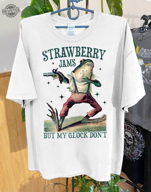 Strawberry Jams But My Glock Dont Shirt Funny Meme Unisex T Shirt ...