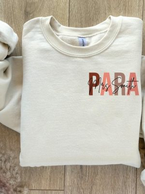 Custom Paraprofessional Shirt Para Gift Paraprofessional Shirt Para Shirt Teacher Aid Gift Teacher Assistant Shirt Gift For Para Paras Tee Unique revetee 3