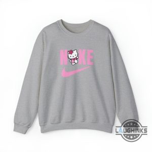 nike hello kitty hoodie tshirt sweatshirt mens womens kids swoosh sanrio character shirts sanrio sport pink crewneck jumper cartoon cat gift laughinks 3