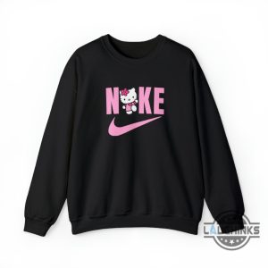 nike hello kitty hoodie tshirt sweatshirt mens womens kids swoosh sanrio character shirts sanrio sport pink crewneck jumper cartoon cat gift laughinks 5