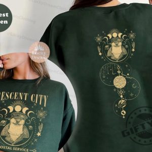 Crescent City Otter Postal Service 2 Sided Shirt House Of Earth And Blood Hoodie Sarah J Maas Tshirt Book Lover Sweatshirt Bookworm Gift giftyzy 3