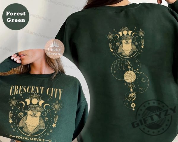 Crescent City Otter Postal Service 2 Sided Shirt House Of Earth And Blood Hoodie Sarah J Maas Tshirt Book Lover Sweatshirt Bookworm Gift giftyzy 3