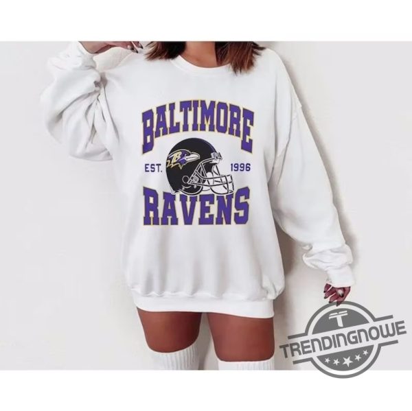 Vintage Baltimore Ravens Shirt Sweatshirt Retro Style Baltimore Shirt Ravens Shirt Nfl Sweatshirt trendingnowe 1
