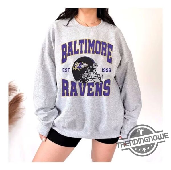 Vintage Baltimore Ravens Shirt Sweatshirt Retro Style Baltimore Shirt Ravens Shirt Nfl Sweatshirt trendingnowe 2