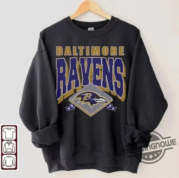 Ravens Shirt Sweatshirt Baltimore Ravens Sweatshirt Baltimore Football Sweatshirt Vintage Football Shirt For Game Day trendingnowe 1