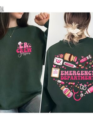 Emergency Department Valentine Shirt Valentine Er Nurse Emergency Room Nurse Gift Er Valentine Shirt Gift For Nurse Nursing Student Shirt Unique revetee 4