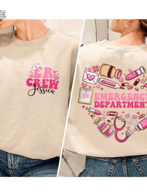 Emergency Department Valentine Shirt Valentine Er Nurse Emergency Room Nurse Gift Er Valentine Shirt Gift For Nurse Nursing Student Shirt Unique revetee 5