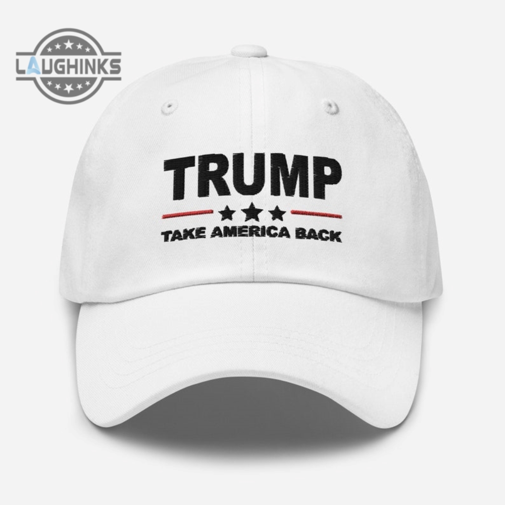 Trump White Hat President Donald Trump 2024 Classic Embroidered Baseball Cap Maga Take America Back Vintage Dad Hats Trump For President Embroidery Caps