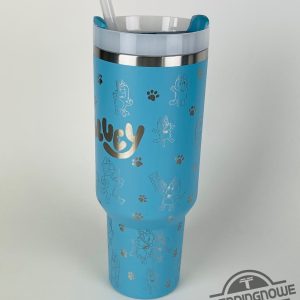 Bluey Stanley Tumbler Bluey Stanley Cup Blue Dog Tumbler Mom Gift Dad Gift trendingnowe 1