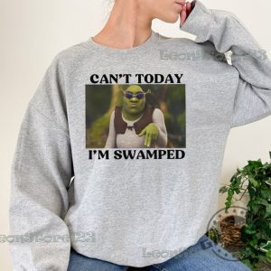 Cant Today Im Swamped Shirt Shrek And Fiona Tshirt Funny Shrek Hoodie Disney Fiona Princess Sweatshirt Shrek Shirt giftyzy 4