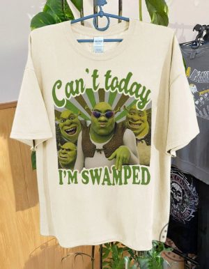 Cant Today Im Swamped Barbi Shirt Disney Fiona Princess Tshirt Shrek And Fiona Hoodie Funny Shrek Sweatshirt Trending Shirt giftyzy 2