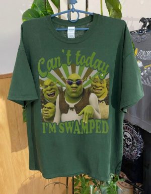 Cant Today Im Swamped Barbi Shirt Disney Fiona Princess Tshirt Shrek And Fiona Hoodie Funny Shrek Sweatshirt Trending Shirt giftyzy 3