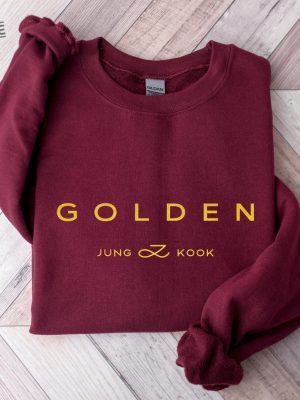 Golden Jungkook Aesthetic Shirt Golden Vintage Retro Sweatshirt Jungkook Golden Album Shirt Jungkook Kpop Merch Unique revetee 2