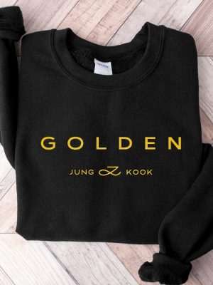 Golden Jungkook Aesthetic Shirt Golden Vintage Retro Sweatshirt Jungkook Golden Album Shirt Jungkook Kpop Merch Unique revetee 4