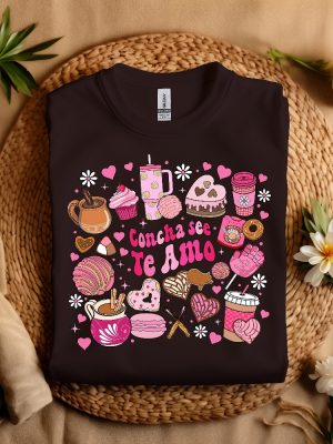 Concha See Te Amo Shirt Mexican Valentine Png Cafecito Y Chisme Valentines Day Concha Valentines Daycandy Valentines Hispanic Unique revetee 2