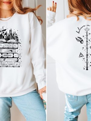 Wizard Castle Book Sweatshirt Wizard School Bookworm Gift T Shirt Bookish Reading Magic Books Tee Hp T Shirt Pottery Gifts For Women Fans Unique revetee 2