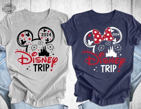My First Disney Trip 2024 Shirt My First Disneyworld Trip 2024 First Disneyworld Trip Disney Shirt Disneyland Shirt Disney Group Shirt Unique revetee 1