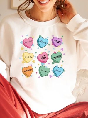 Valentines Day Swift Sweatshirt Lover In My Era Gift Hoodie Country Evermore Fearless Candy Heart Vday Cupid Love Taylor T Shirt Unique revetee 3