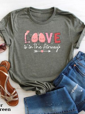 Lung Love Is In The Airways T Shirt Anatomy Tee Science Shirt Medical Gift Respiratory Gift Unique revetee 2