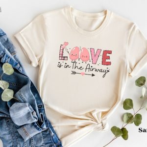 Lung Love Is In The Airways T Shirt Anatomy Tee Science Shirt Medical Gift Respiratory Gift Unique revetee 4