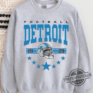 Vintage Detroit Lions Football Sweatshirt Vintage Style Detroit Football Crewneck Sun Day Football Shirt Detroit Football Hoodie Fan Gifts trendingnowe 3